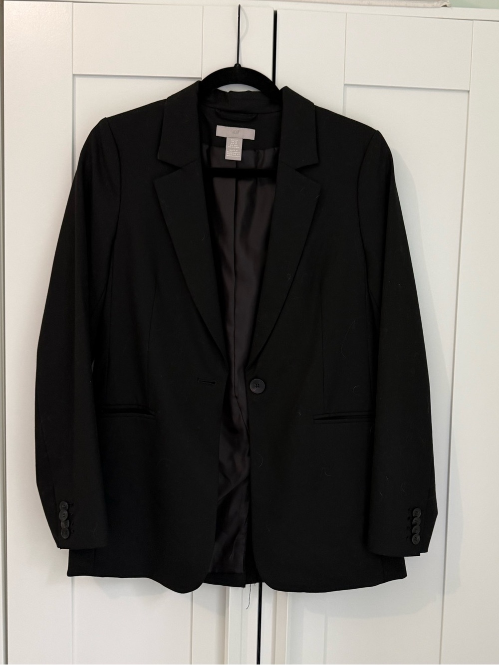 H&M Black Single-Button Blazer